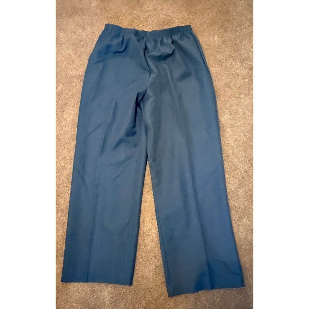 Alfred Dunner  Classic Fit Pull On Pants Size 16 Blue